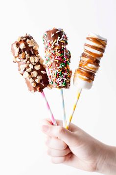 Chocolate-Covered Marshmallow Pops