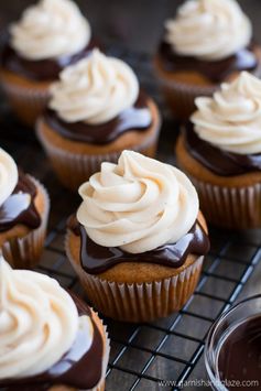 Chocolate Covered Pumpkin Cupcakes