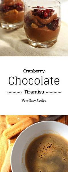 Chocolate Cranberry Tiramisu