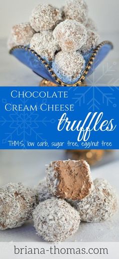 Chocolate Cream Cheese Truffles