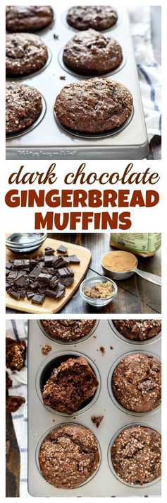 Chocolate Gingerbread Muffins