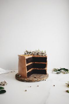 Chocolate Hazelnut Cake with Gianduja Praline Swiss Meringue Buttercream