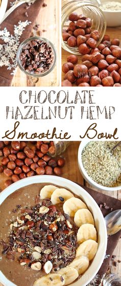 Chocolate Hazelnut Hemp Smoothie Bowl