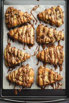 Chocolate Hazelnut Ricotta Scones with Nutella Glaze