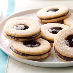 Chocolate Linzer Cookies