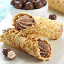 Chocolate Malt Pizzelle