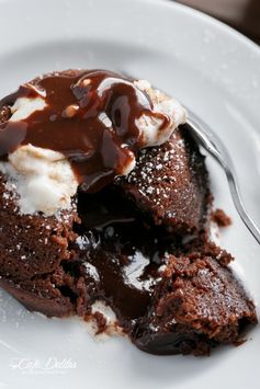 Chocolate Marshmallow Molten Lava Cakes