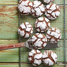 Chocolate-Mint Snow-Top Cookies