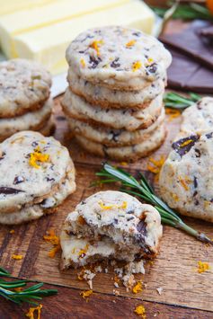 Chocolate Orange Rosemary Shortbread