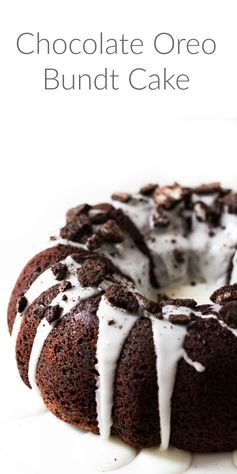 Chocolate Oreo Bundt Cake