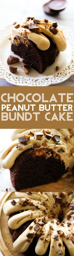 Chocolate Peanut Butter Bundt Cake