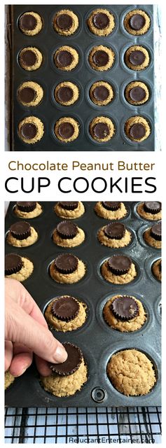 Chocolate Peanut Butter Cup Cookies