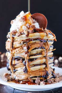 Chocolate Peanut Butter Cup Pancakes