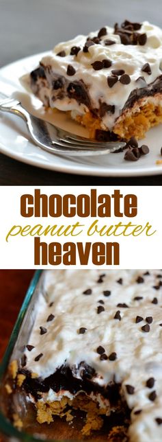 Chocolate Peanut Butter Heaven (Easy No Bake Dessert