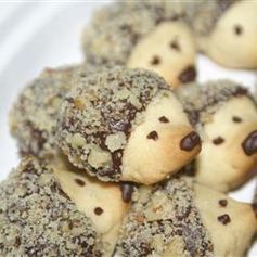 Chocolate-Pecan Hedgehog Cookies