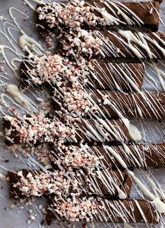 Chocolate Peppermint Cookie Sticks