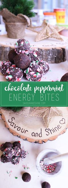 Chocolate Peppermint Energy Bites