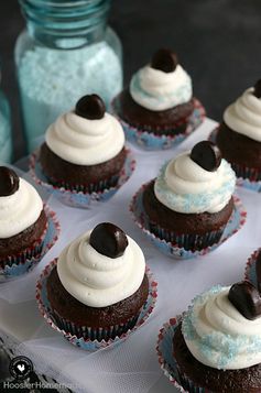 Chocolate Peppermint Pattie Cupcakes