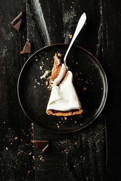 Chocolate pumpkin pie with coconut whipped cream