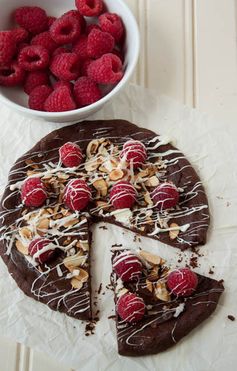 Chocolate Raspberry Pizza