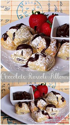 Chocolate Ravioli Pillows