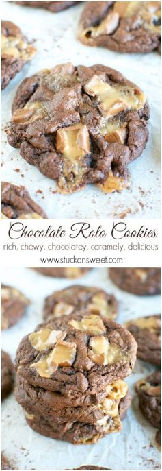 Chocolate Rolo Cookies