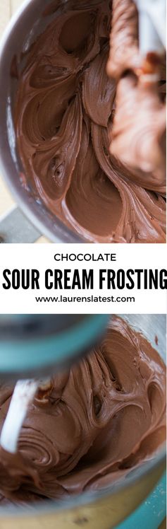 Chocolate Sour Cream Frosting