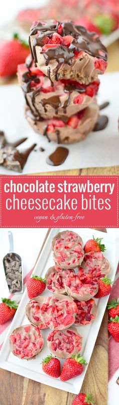 Chocolate Strawberry Cheesecake Bites