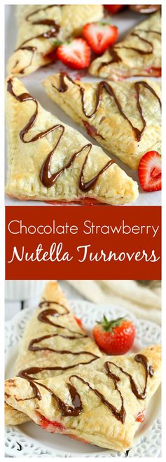 Chocolate Strawberry Nutella Turnovers