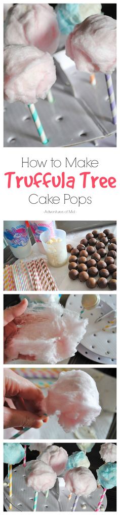 Chocolate Truffula Tree Cake Pops