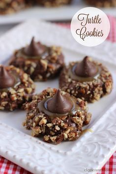 Chocolate Turtle Cookies