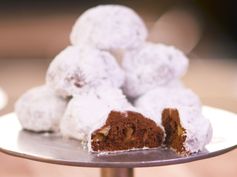 Chocolate Walnut Snowball Cookies