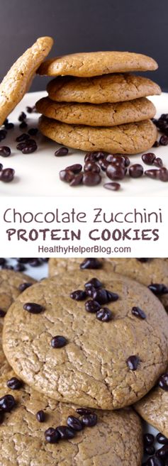 Chocolate Zucchini Protein Cookies