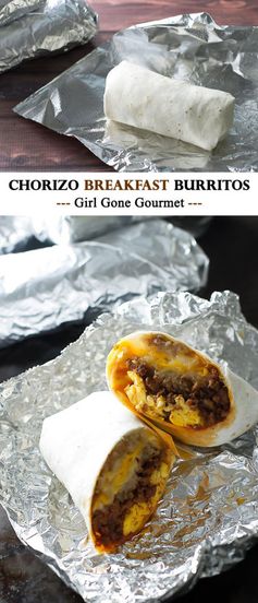 Chorizo Breakfast Burritos