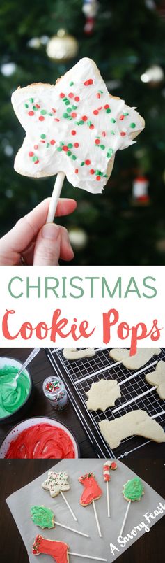 Christmas Cookie Pops