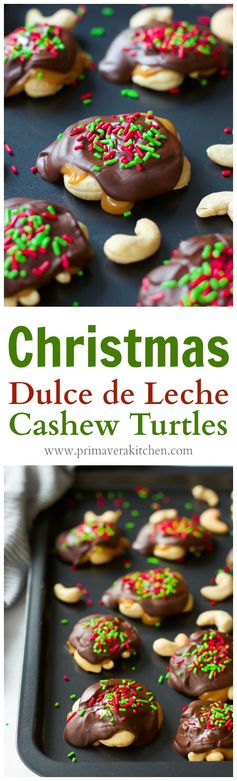 Christmas Dulce de Leche Cashew Turtles