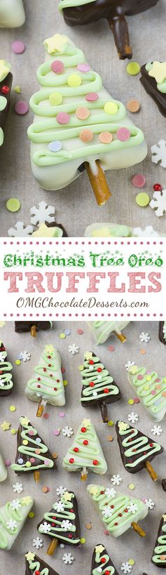 Christmas Tree Oreo Truffles