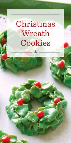 Christmas wreath cookies