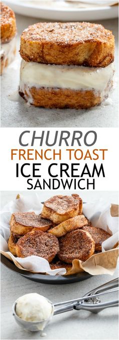 Churro French Toast Ice Cream Sandwich