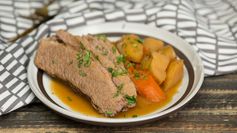 Cider-Braised Brisket and Veggies