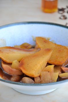 Cider Poached Apples and Pears (Gluten-Free, Dairy-Free, Soy-Free, Egg-Free, Vegetarian, Paleo