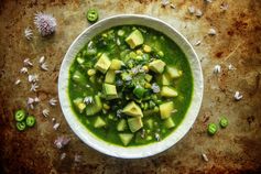 Cilantro, Corn, Potato and Poblano Chowder