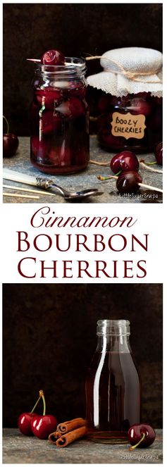 Cinnamon Bourbon Cherries