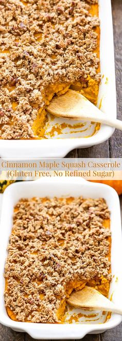 Cinnamon Maple Squash Casserole