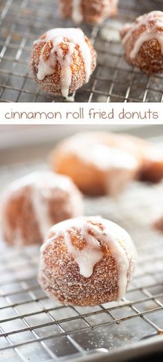 Cinnamon Roll Fried Donuts