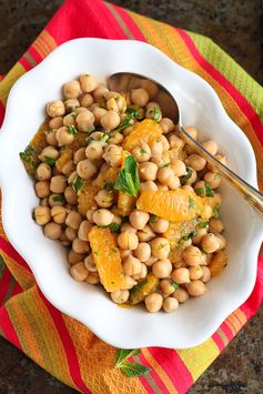 Citrus & Chickpea Salad Recipe with Lemon Herb Dressing (Healthy New Year Challenge - Week 4