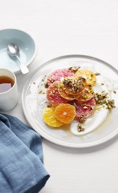 Citrus salad with seed and nut crunch