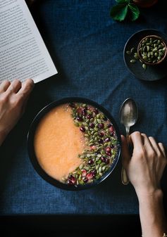 Citrusy Cantaloupe Smoothie Bowl with Pepitas