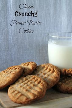 Classic Crunchy Peanut Butter Cookies