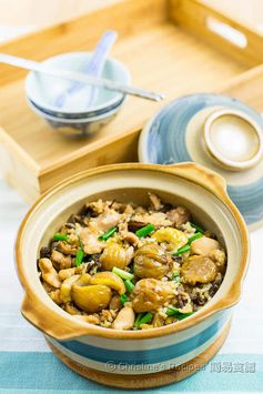 Claypot Rice with Chicken and Chestnuts